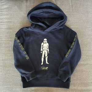 Levi’s Star Wars Toddler Navy Blue Storm Trooper Hoodie Size 3T